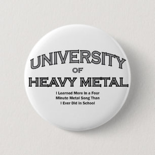 MUSIC-HEAVY METAL 6 CM ROUND BADGE