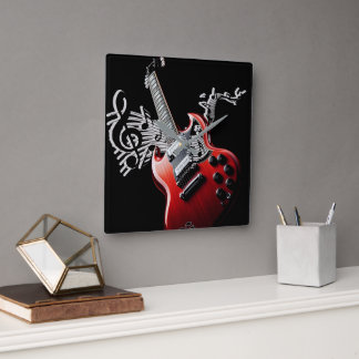 Music Hits of Today Square Wall Clock