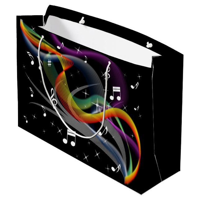 Music Illustration gift bag (Back Angled)