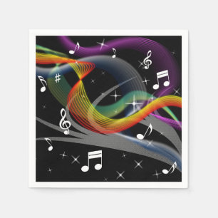 Music Illustration paper napkins