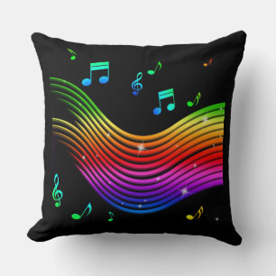 Music Illustration throw pillows