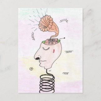 Music in my head postcard