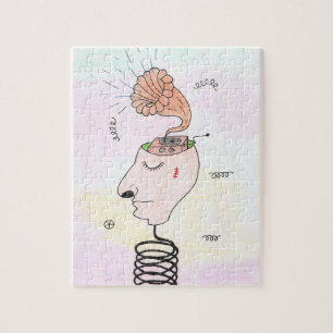 "Music in my head" Postcard Jigsaw Puzzle