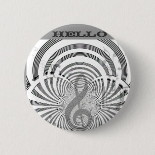 Music in my soul_ 6 cm round badge