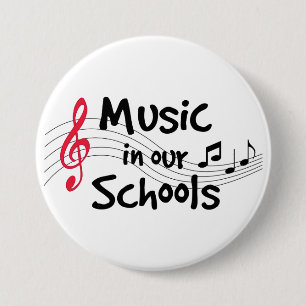 Music in Our Schools 7.5 Cm Round Badge