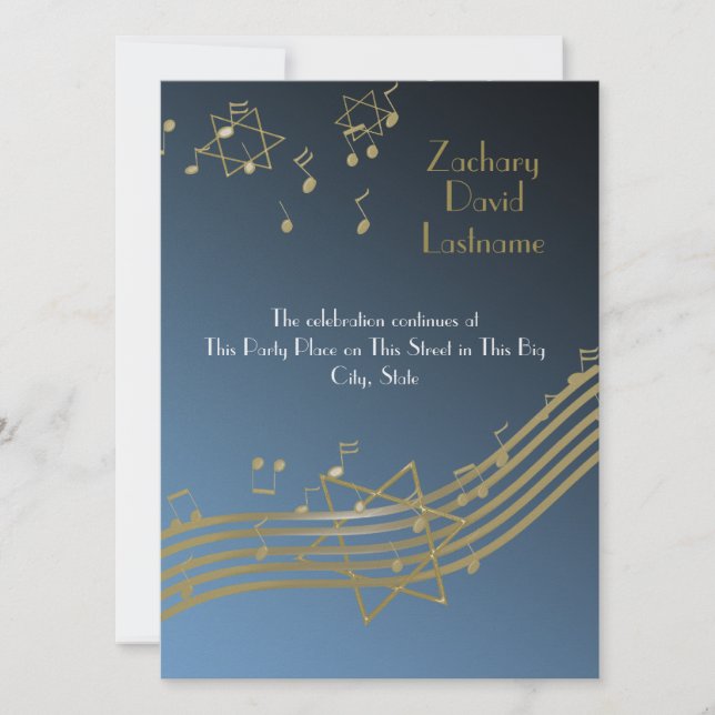 Music In the Air Invitation (Front)