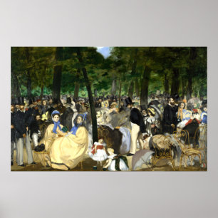 Music in the Tullerias Edouard Manet Poster