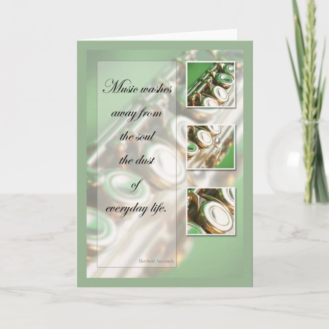 Music Inspiration Flute Card (Front)