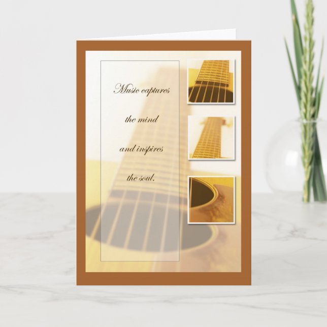 Music Inspiration Guitar Card (Front)