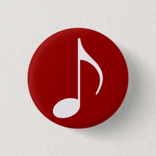 music inspired 3 cm round badge