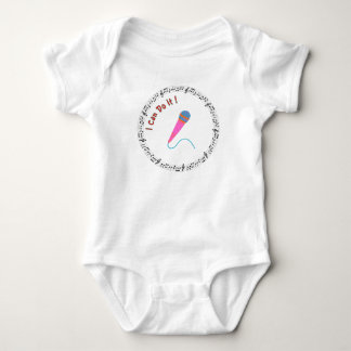 Music Inspired Baby Bodysuit | I Can Do It Microph