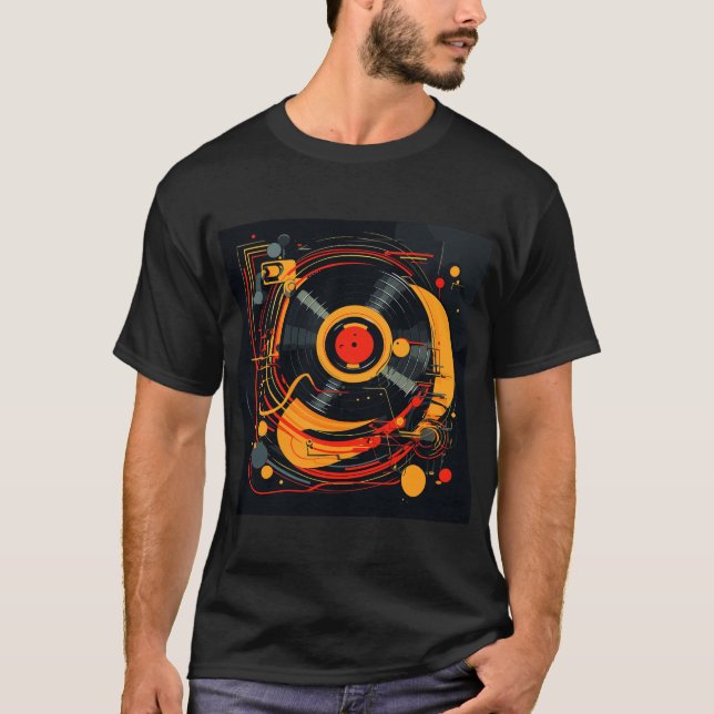 Music-Inspired Graphic  T-Shirt (Front)