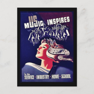 Music Inspires Postcard