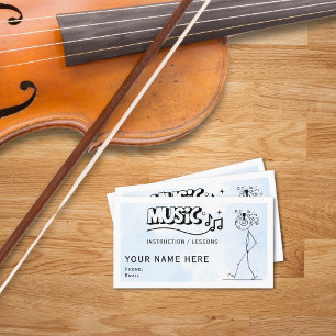 Music Instructor Business Cards