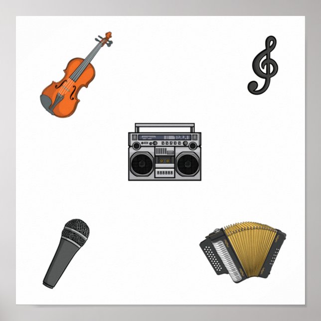 Music instrument collection poster (Front)