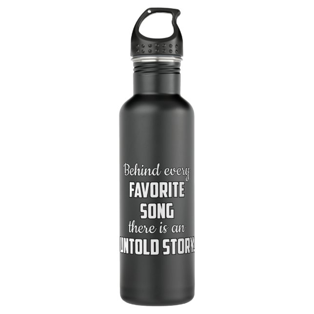 Music Instrument Musical Musician Sound Gift Idea 710 Ml Water Bottle (Front)