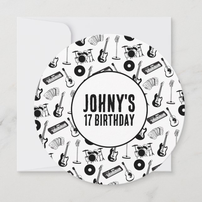 Music instruments birthday (Front)