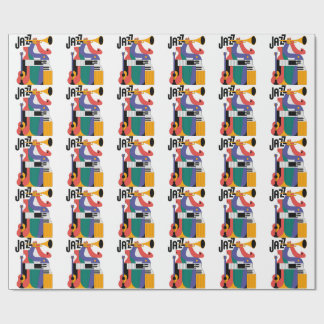 music instruments design wrapping paper