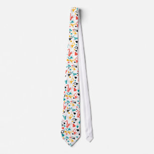 Music Instruments & Hearts Pattern Tie