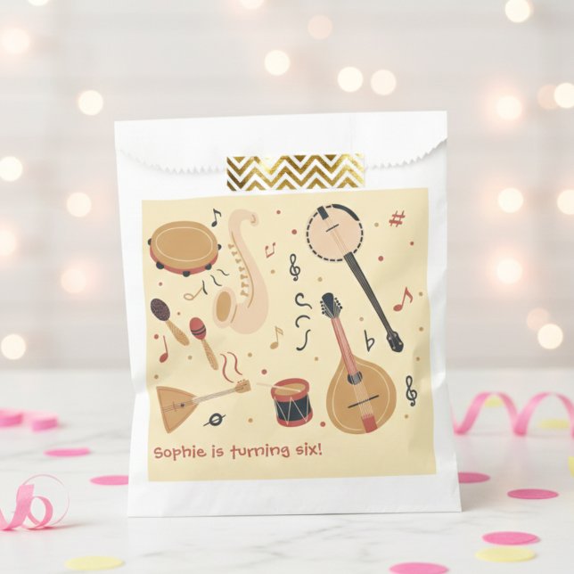 Music instruments kids birthday favour bags (Creator Uploaded)