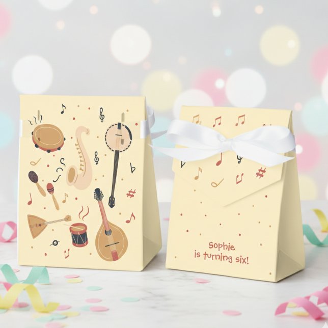 Music instruments kids birthday favour box (Creator Uploaded)
