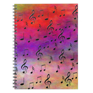 Music  Instruments  notes dance tunes radio keys Notebook