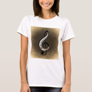 Music Instruments notes dance tunes radio keys T-Shirt