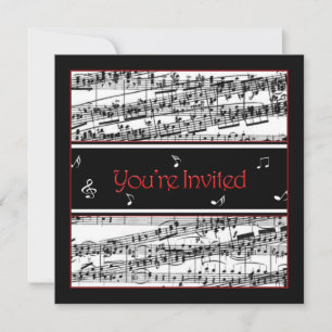 Music Invitation - Optional Uses