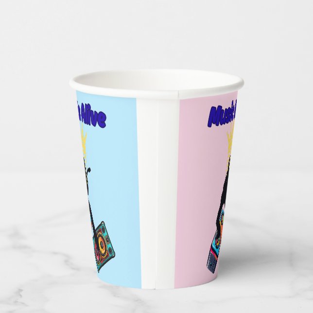Music Is Alive Paper Cups (Right)