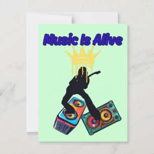 Music Is Alive Postcard