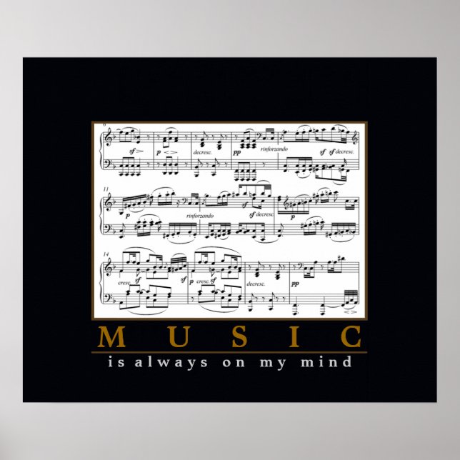 music is always on my mind poster (Front)