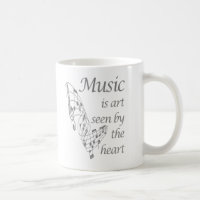 Music is Art seen by the Heart Inspirational Quote