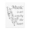 Music is Art seen by the Heart Inspirational Quote
