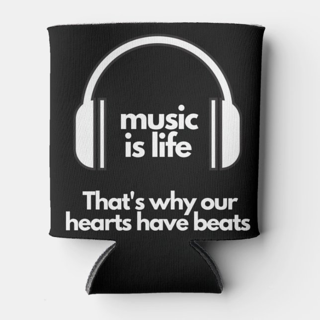 Music is Life  Can Cooler (Front)