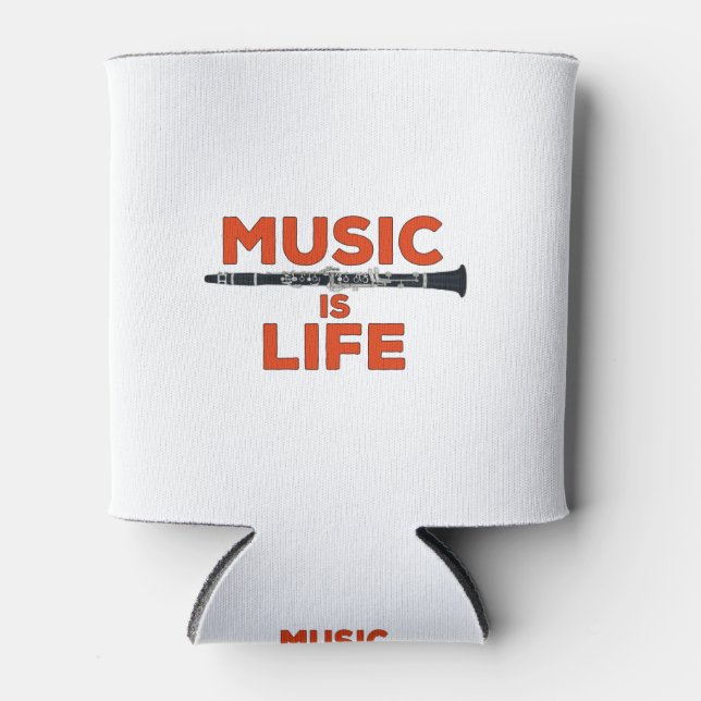 Music is Life Can Cooler (Front)