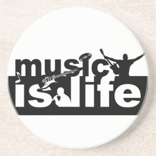Music is life coaster - customise!
