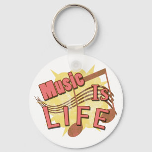 Music Is Life Key Ring