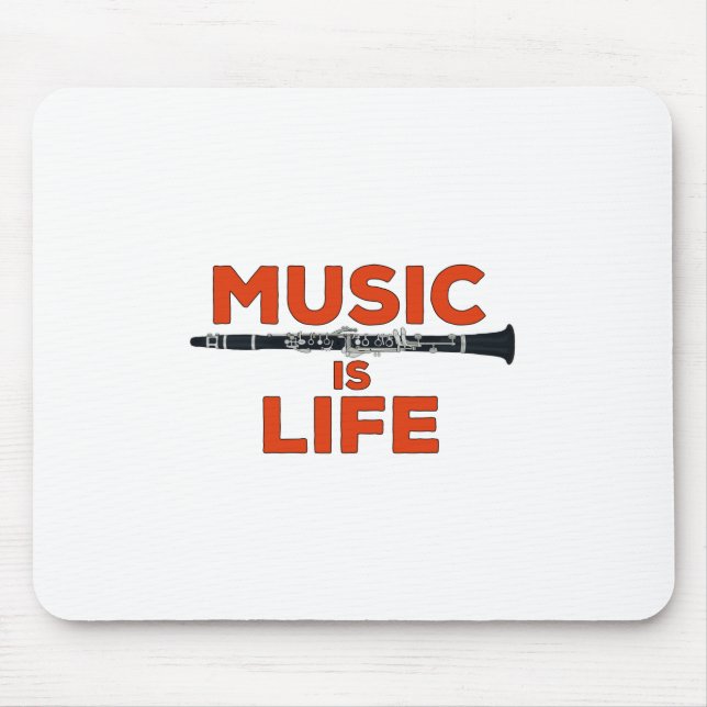 Music is Life Mouse Pad (Front)