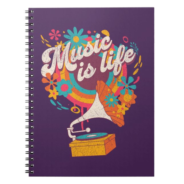Music is life notebook (Front)