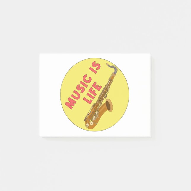 Music is Life Post-it Notes (Front)