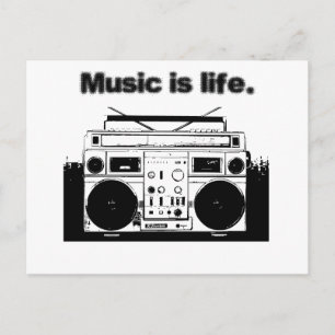 Music is Life Postcard