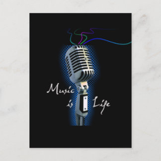 Music is Life Postcard