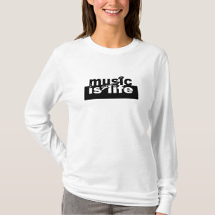 Music is Life shirt - choose style, customise