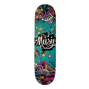 Music is life Skate Board