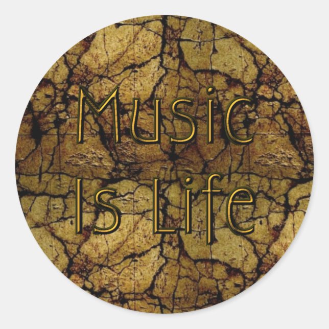 Music Is Life Sticker (Front)