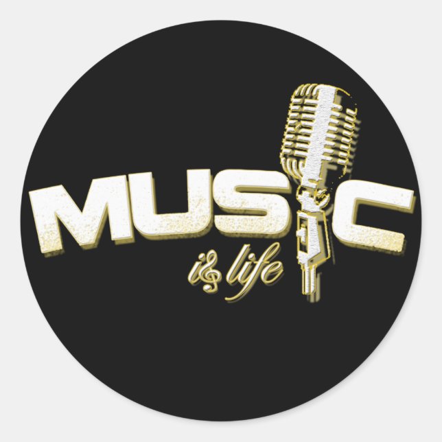 Music is life Stickers (Front)