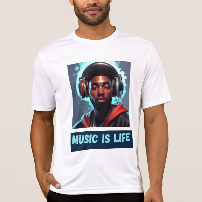 Music is Life T-Shirt (Front)