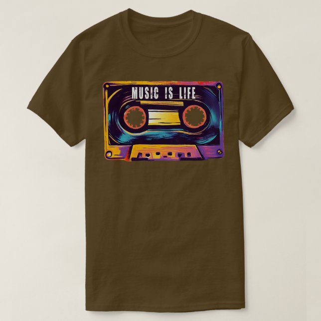 Music is Life T-Shirt (Design Front)