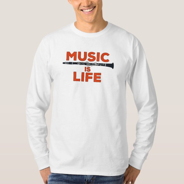 Music is Life T-Shirt (Front)