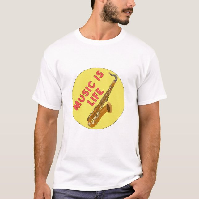 Music is Life T-Shirt (Front)
